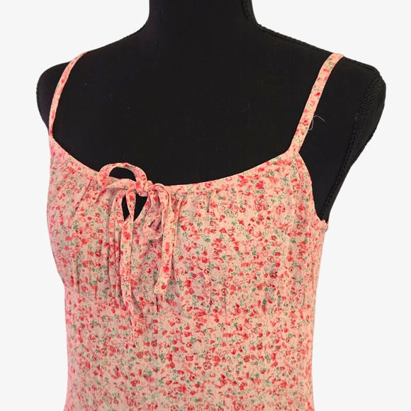 Cute Vintage Ditsy Floral Pink Mini Dress 🩷 - Picture 2 of 9